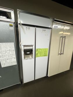 OPEN BOX GE MONOGRAM 36”WIDE BUILT IN PANEL READY REFRIGERATOR