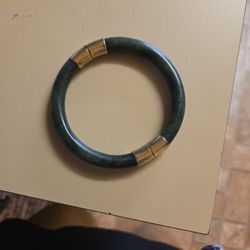 Vintage Real Jade Bangel Bracelet 