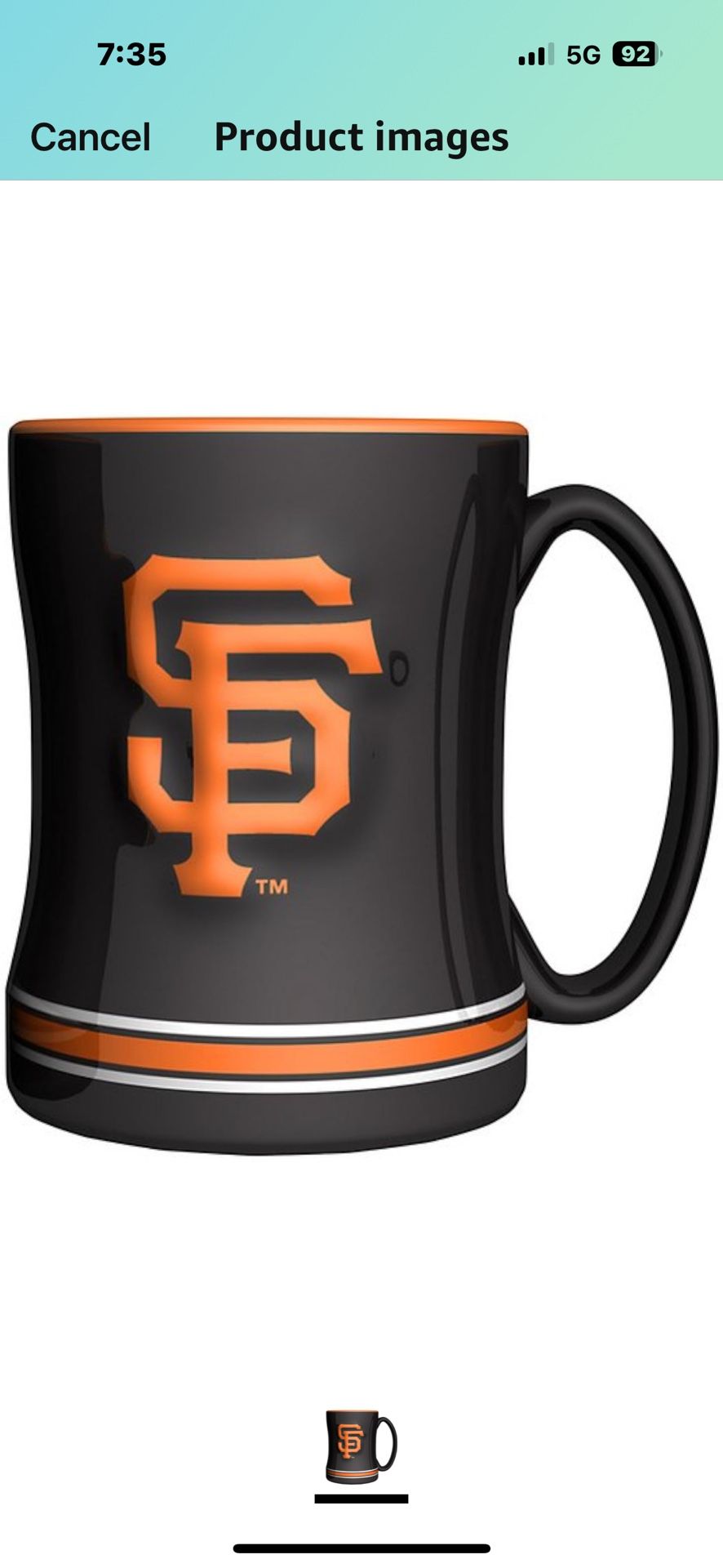 Mlb San Francisco Giants 15 Ounce Coffee Mug