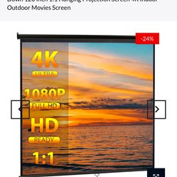 Portable Projecter  Screen Manual  Pull