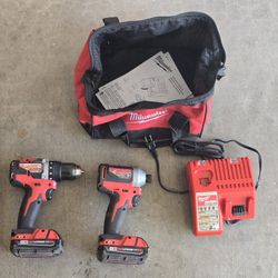 Milwaukee Brushless Drill Driver & Hex Impact Drill Combo Kit