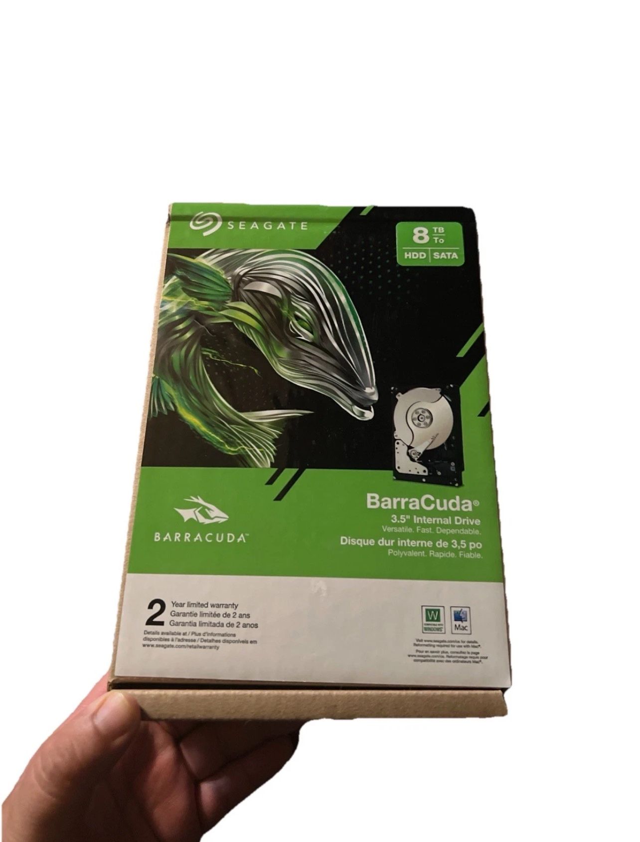 Seagate Barracuda ST8000DM004 8TB,Internal,5400 RPM,3.5 inch (ST8000DMZ04/DM004)