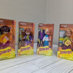 Set Of 4 Scooby Doo Kelly Dolls 2003