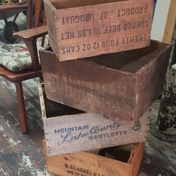 Vintage Wooden Boxes $10 each 