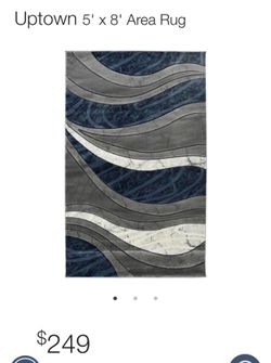 Navy, Grey, & White rug