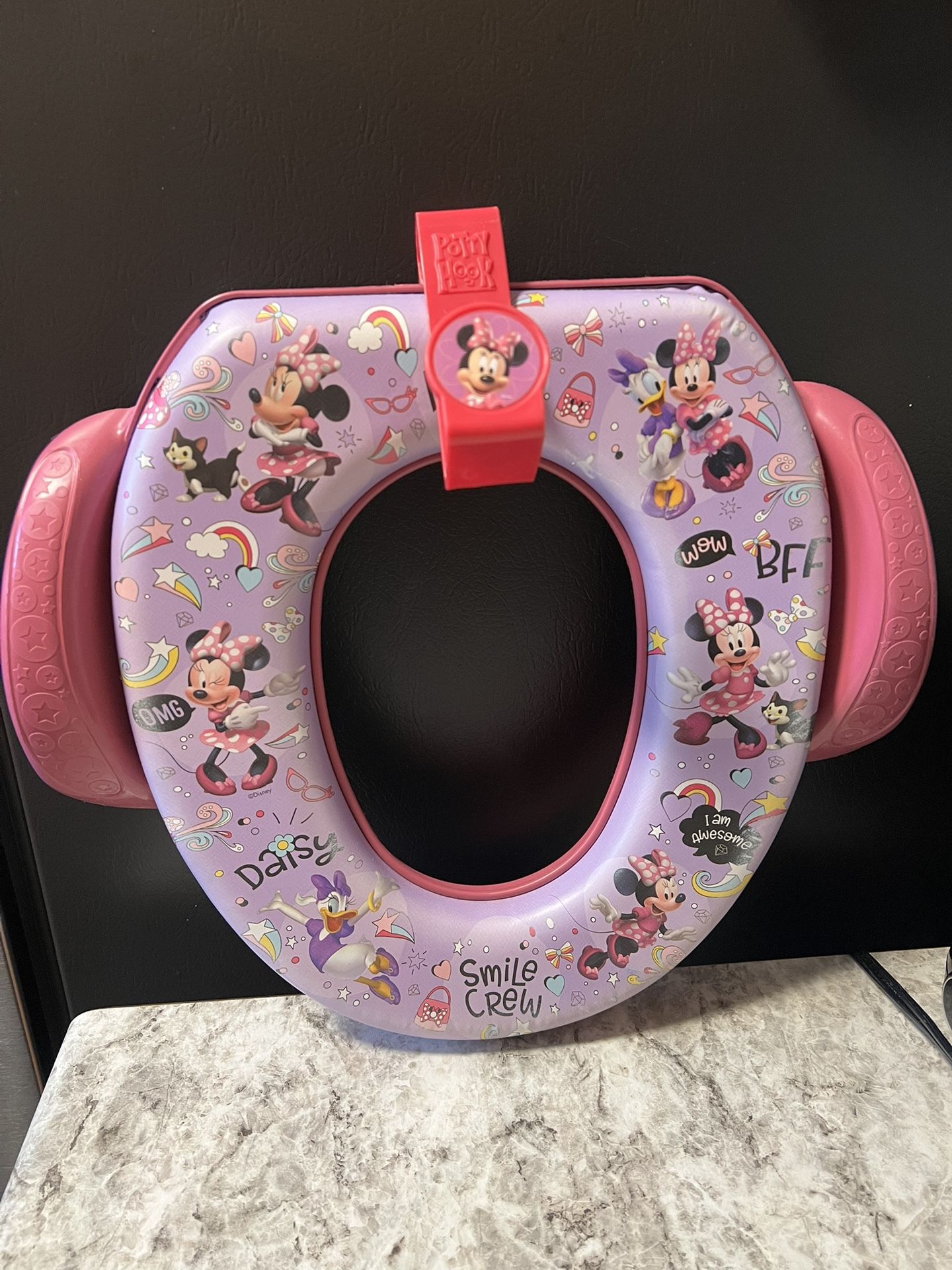 Disney Minnie Mouse "Smile crew" Soft Potty Seat with Potty Hook