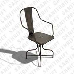 Vintage Metal Swivel Chair