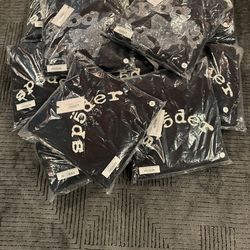 Black rhinestone spider hoodie