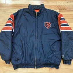 Vintage Chicago Bears Logo 7 Jacket Coat Men's Size XL  