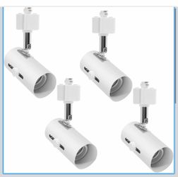 White Track Light Heads Set of 4