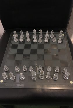 Glass Chess Set Available 03/29/2020