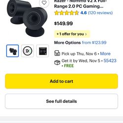 Speakers Razer Nommo V2 X Full Range 2.0