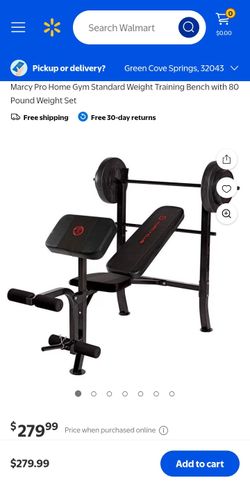 Marcy Pro Home Gym Weight Bench Set.