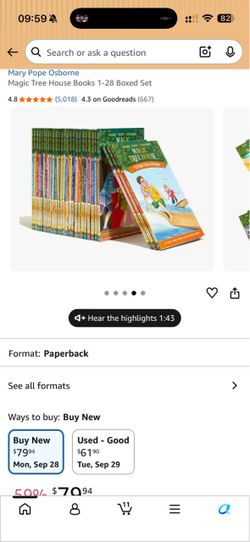 Magic Tree House Books 1-28