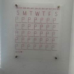 Acrylic Monthly Calendar 