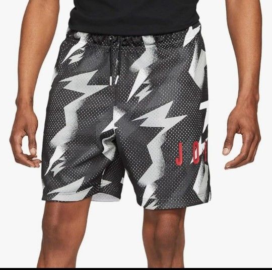 Nike Jordan MJ Jumpman Air Mesh Nylon All Over Print Shorts Men's XL