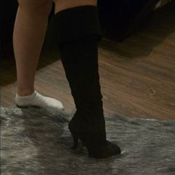 Black Knee High Boots