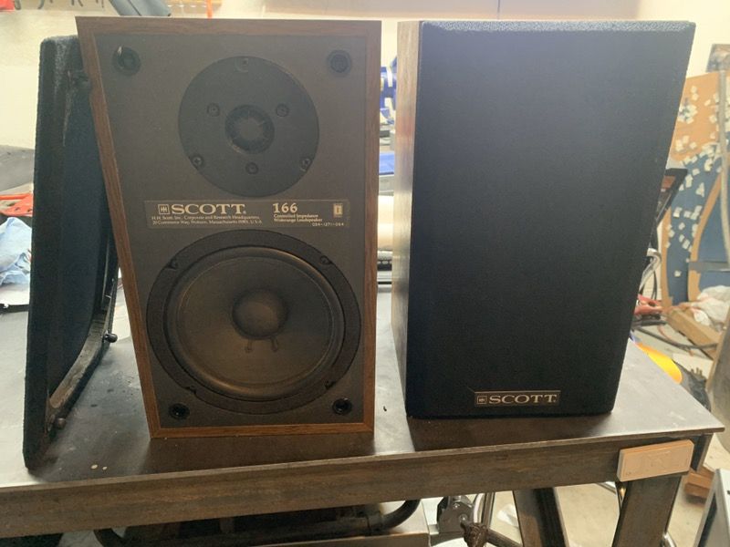 USAヴィンテージ　SCOTT スピーカー　166 Scott Model 166 Vintage American-made 70s Woody cabinet