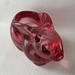 Glass Bunny Candle Votive