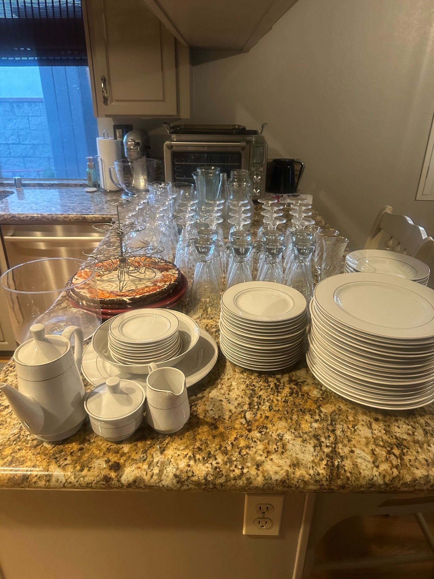 White China with gold trim