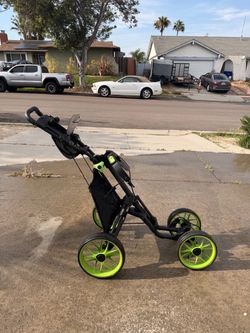 Golf bag push cart