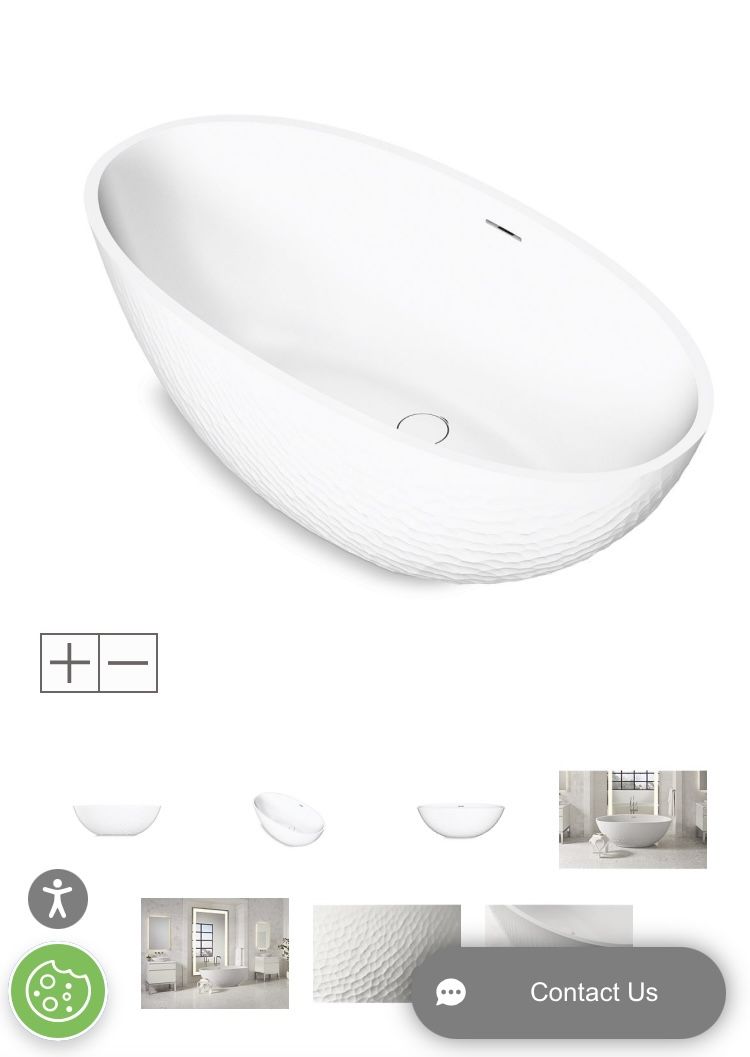 Kallista Argyle 72” Free Standing Stone Composite Soaking Tub With