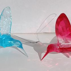 Two Hanging Hummingbird Sun Catchers