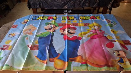Super Mario Bros. Birthday Banner