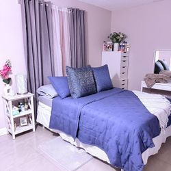  Full Size  Bed With Metal Frame 