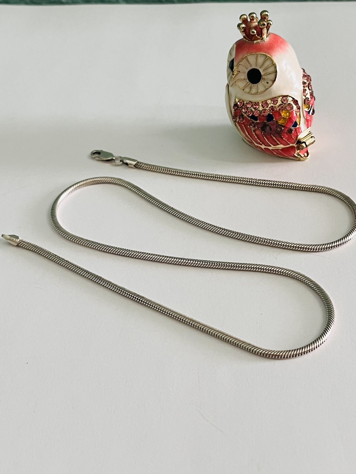 925 Silver Snake Necklace