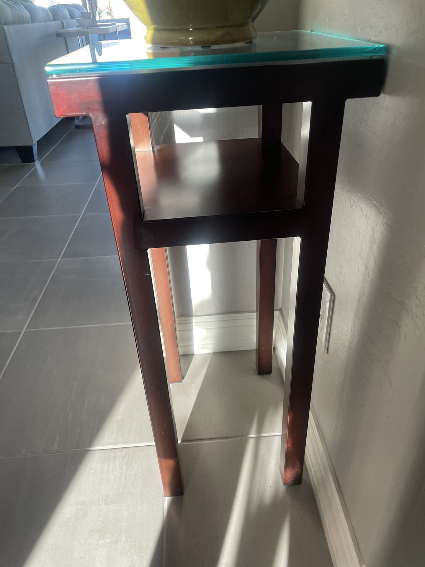End Table (glass Top, Square)