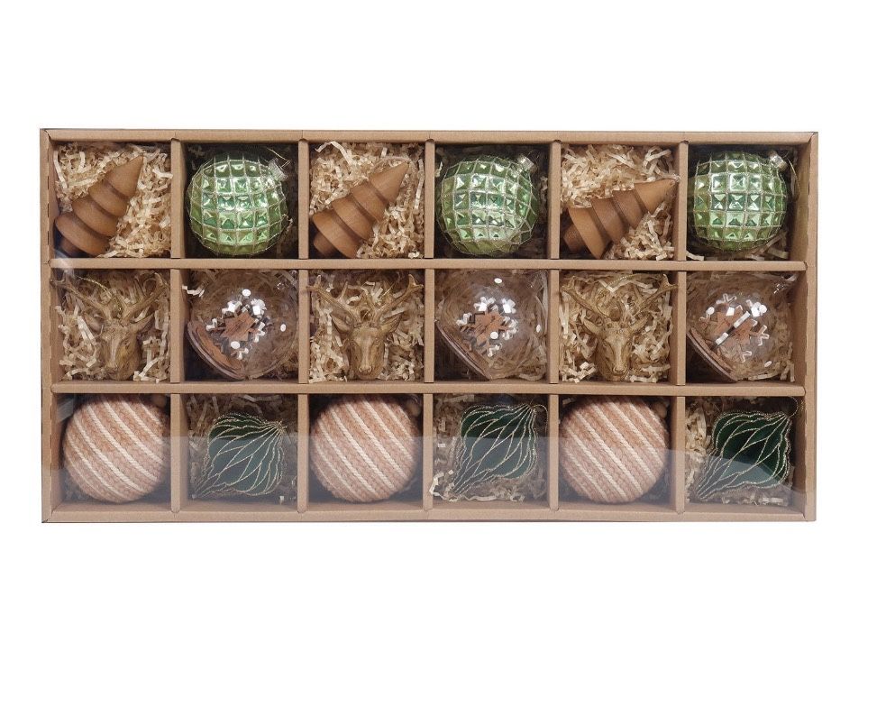 Member's Mark Keepsake Ornament Collection, 18 pcs. Brand New In Box 