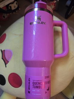 Stanley WICKEDpink Glinda Glitter Butterfly 40oz Tumbler