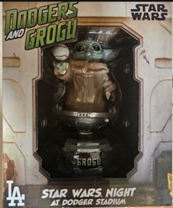 Dodgers Star War Night Dodgers Stadium - Baby Yoda aka Grogu Bobblehead