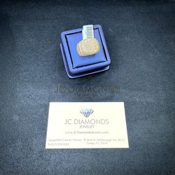 Ring Square Shape Diamonds And Baguett Real Gold 