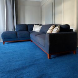 Blue Living Spaces Amherst Sectional Sofa & Chaise