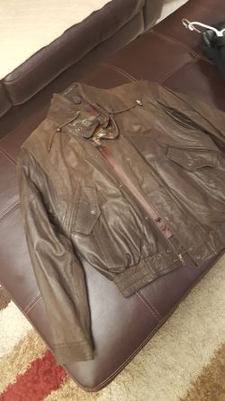 Men's WILSON'S ADVENTURE BOUND Brown Leather Coat Jacket