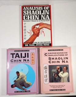 LOT OF 3 APPLICATIONS OF SHAOLIN CHIN NA BY DR. YANG, JWING-MING PAPERBACK BOOKS