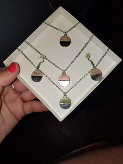 3 Tier Necklace/Bracelet/Earrings
