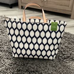 Kate Spade Grant Street Tote- Leather Straps- New With Tags