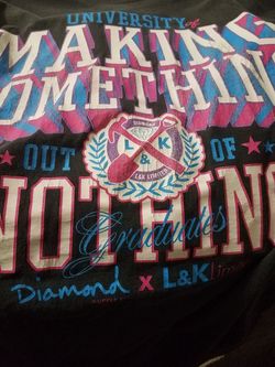 Diamond making something out of nothing t-shirt 2xl