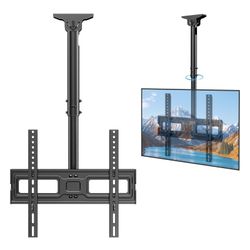 Ceiling TV Mount for 26-70 inch TVs ,6 Adjustable Height Setting Full Motion Hanging TV Wall Mount Bracket, Holds up to 110lbs, Max 400x400mm