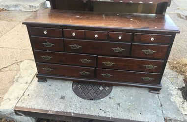 Dresser and mirror