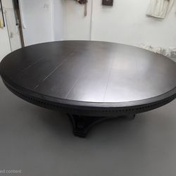 RH St James Dining table in antique black 72"