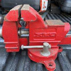 Red KMC Bench Vise.