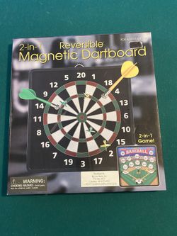 2 In 1 Reversible Magnetic Dartboard