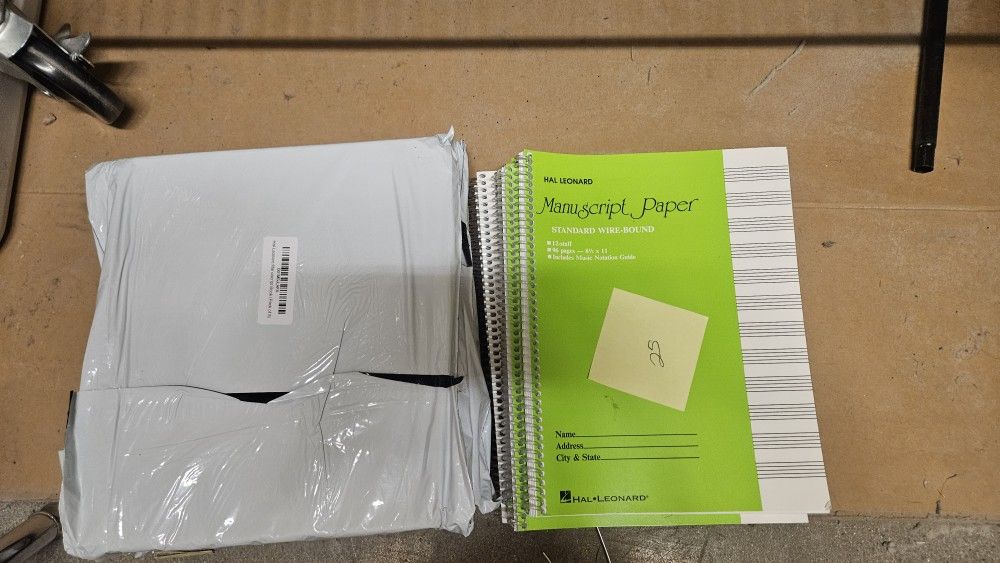 Hal Leonard Standard Wirebound Manuscript Paper, a spiral-bound notebook designed for music notation