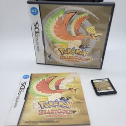 Pokemon Heartgold Complete CIB Authentic OEM Nintendo DS Complete Pokedex Badges And Legends 