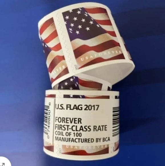 Forever Stamps 1 Roll Of 100 First Class USPS Stamp 2017 U.S. Flag PhoForever Stamps 1 Roll Of 100 First Class USPS Stamp 2017 U.S. Flag Photo Postage
