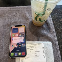 Iphone 12 - 64g Unlocked , White Color, Likenew